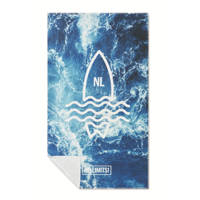 Picture of FULL COLOUR BEACH TOWEL in 350Gsm Cotton & Recycled Polyester (Rpet)