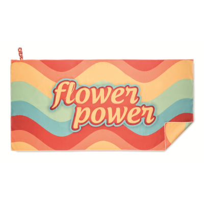 Picture of FULL COLOUR BEACH TOWEL with Elastic Elastic Rubber Band