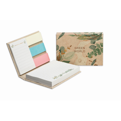 Picture of GRASS PAPER HARD COVER MEMO PAD (EU MADE)