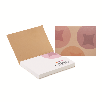 Picture of RECYCLED PAPER SOFT COVER with 100 Sticky Notes (Eu Made)