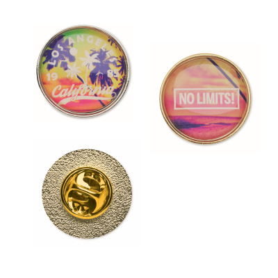 Picture of ROUND METAL LAPEL PIN with Doming