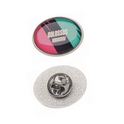 Picture of OVAL METAL LAPEL PIN with Doming