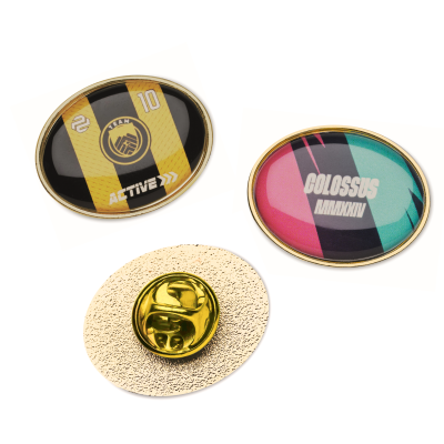 Picture of OVAL METAL LAPEL PIN with Doming