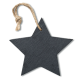 Picture of SLATE XMAS HANGER STAR in Black