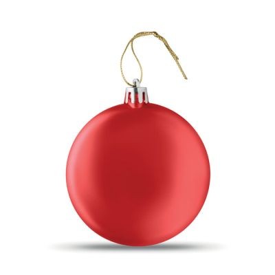 Picture of FLAT CHRISTMAS BAUBLE in Red