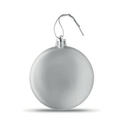 Picture of FLAT CHRISTMAS BAUBLE in Silver
