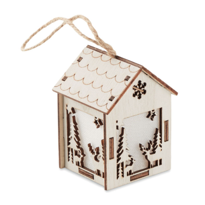 Picture of MDF HOUSE with Light in Brown