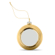 CHRISTMAS BALL FOR SUBLIMATION in Gold image 2