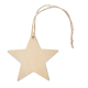 WOOD STAR SHAPE HANGER in Brown image 2