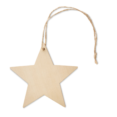 Picture of WOOD STAR SHAPE HANGER