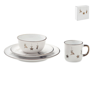 Picture of 4 PIECE CERAMIC POTTERY PLACE SETTING