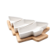 Picture of CHRISTMAS TREE SERVING TRAY in White