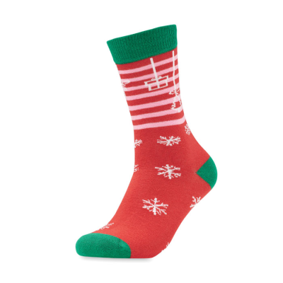 Picture of PAIR OF CHRISTMAS SOCKS L in Red