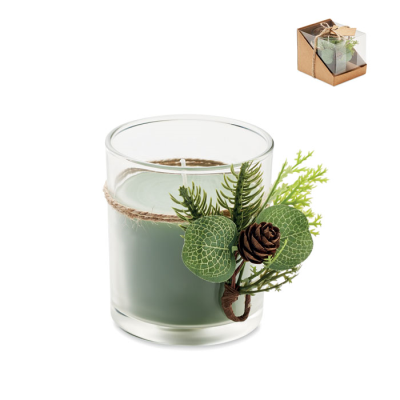 Picture of CHRISTMAS CANDLE HOLDER in Green