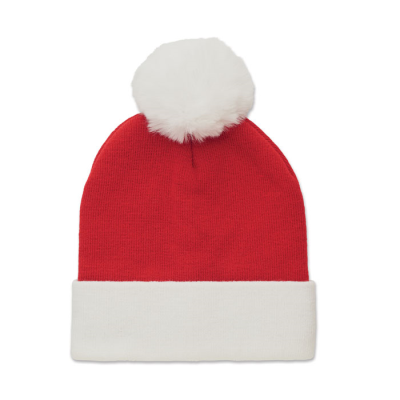 Picture of CHRISTMAS KNITTED BEANIE in Red