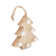 Picture of WOOD WEED TREE with Lights in Brown