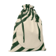 Picture of LARGE FATHER CHRISTMAS SANTA COTTON BAG in Green