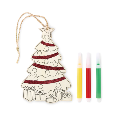 Picture of CHRISTMAS TREE ORNAMENT in Brown