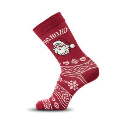 Picture of PAIR OF CHRISTMAS SOCKS M in Red