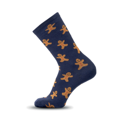 Picture of PAIR OF CHRISTMAS SOCKS M in Blue