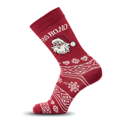 Picture of PAIR OF CHRISTMAS SOCKS L in Red