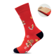 Picture of PAIR OF CHRISTMAS SOCKS L in Red
