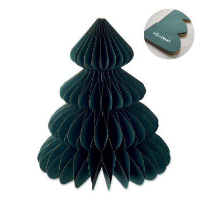 Picture of PAPER XMAS TREE DECORATION in Green
