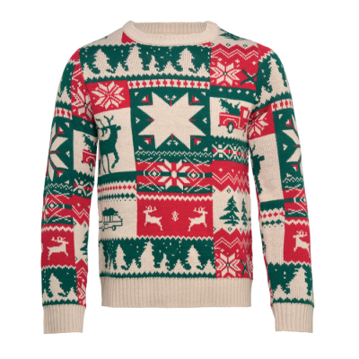 Picture of CHRISTMAS KNITTED SWEATER S-M in Brown
