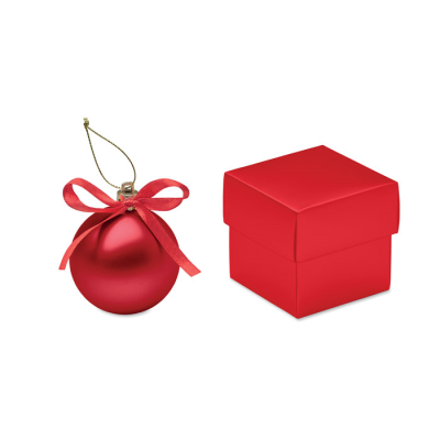 Picture of CHRISTMAS BAUBLE GIFT BOX in Red