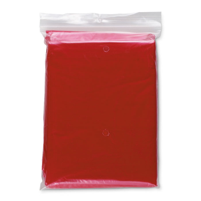 Picture of FOLDING RAINCOAT in Polybag in Red