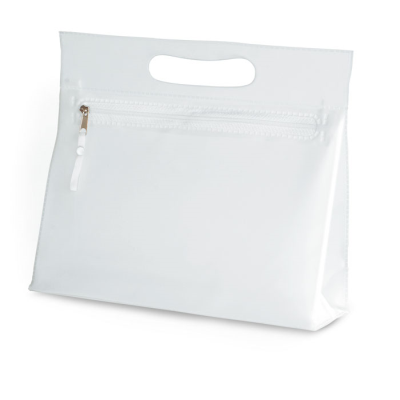 Picture of CLEAR TRANSPARENT COSMETICS POUCH in White