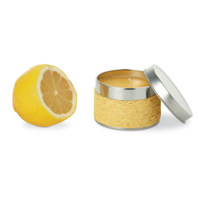 Picture of FRAGRANCE CANDLE in Yellow.