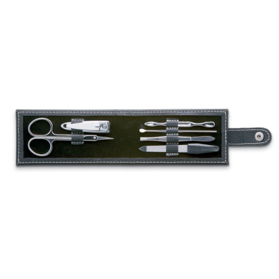 Picture of 6-TOOL MANICURE SET in Pouch in Black.