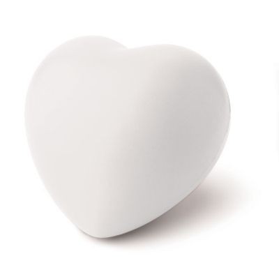 Picture of ANTI-STRESS HEART PU MATERIAL in White.