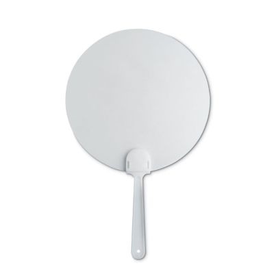 MANUAL HAND FAN in White.