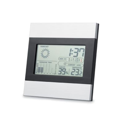 Picture of WEATHER STATION AND CLOCK in Silver.