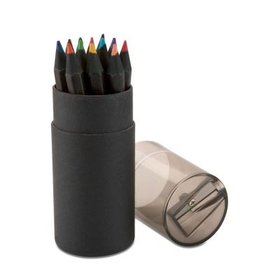 Picture of BLACK COLOURING PENCIL SET in Black