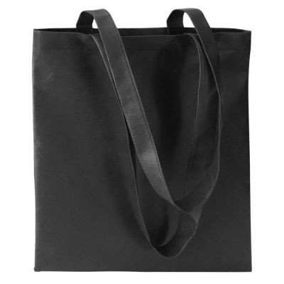 Picture of 80GR & M² NONWOVEN SHOPPER TOTE BAG in Black.