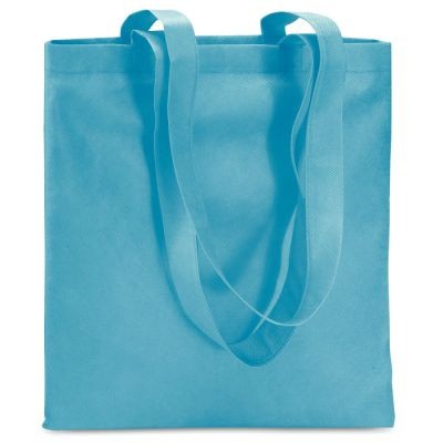 Picture of 80GR & M² NONWOVEN SHOPPER TOTE BAG in Turquoise.