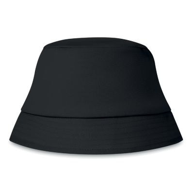 Picture of COTTON SUN HAT 160G in Black.