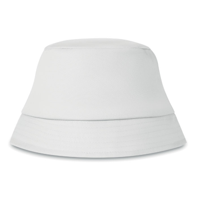 Picture of COTTON SUN HAT 160G in White.