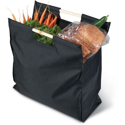 Picture of 600D POLYESTER SHOPPER TOTE BAG in Black
