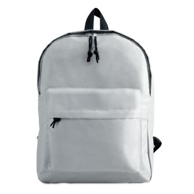 Picture of 600D POLYESTER BACKPACK RUCKSACK in White