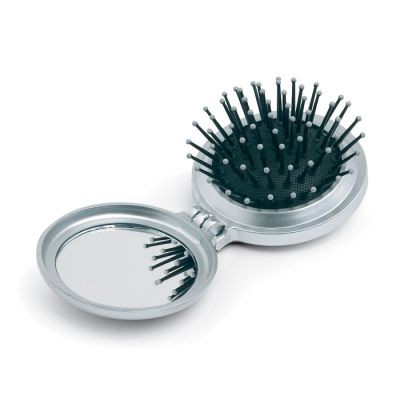 Picture of FOLDING BRUSH & MIRROR in Silver