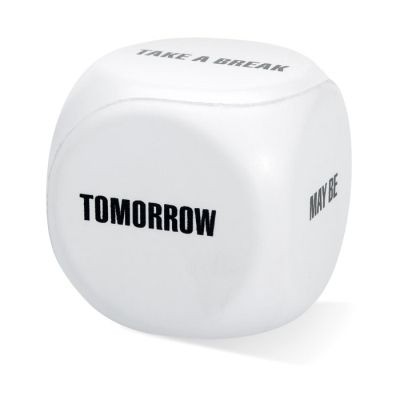 Picture of ANTI-STRESS DECISION DICE in White.