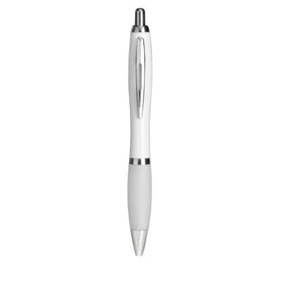 Picture of PUSH BUTTON BALL PEN in White.