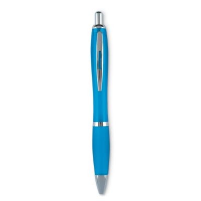 Picture of PUSH BUTTON BALL PEN in Turquoise.