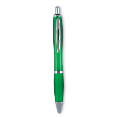 Picture of PUSH BUTTON BALL PEN in Transparent Green.
