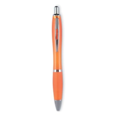 Picture of PUSH BUTTON BALL PEN in Transparent Orange