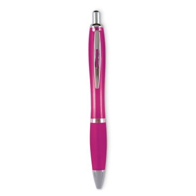 Picture of PUSH BUTTON BALL PEN in Fuchsia.